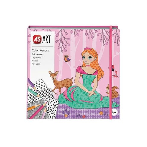 Set de pictura As Art Jocul Creioane Colorate Printese, As games