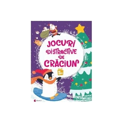 Jocuri distractive de Craciun 5+. Carti de colorat,Activitati extracurriculare