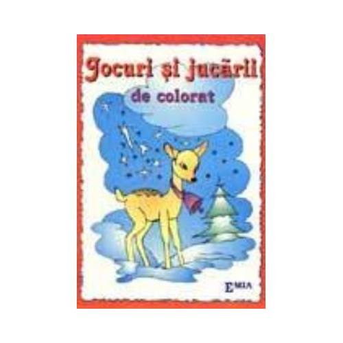 Jocuri si jucarii de colorat - Paulina Popa, Ed. Emia, Carti educative pentru copii, Carti de colorat