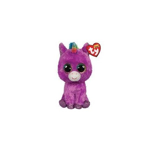 Jucarie de plus Beanie Boos, Unicornul Rosette, 15 cm, TY
