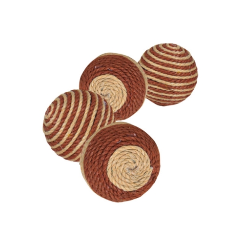  Jucarie Pentru Pisici, Minge Infasurata In Bumbac, Zornaitoare, 4.5 cm 45805