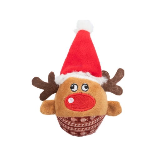  Jucarie Xmas, Ren Plus, cu Zornaitoare, 6x12 cm, Trixie