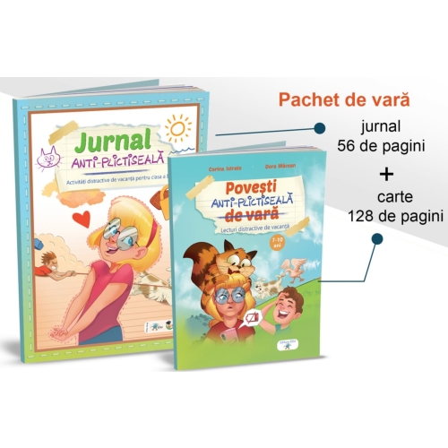 Pachet de vara. Povesti si Jurnal anti-plictiseala, EDU, Auxiliare Clasa 2, Semestrul I + Semestrul II Clasa 2