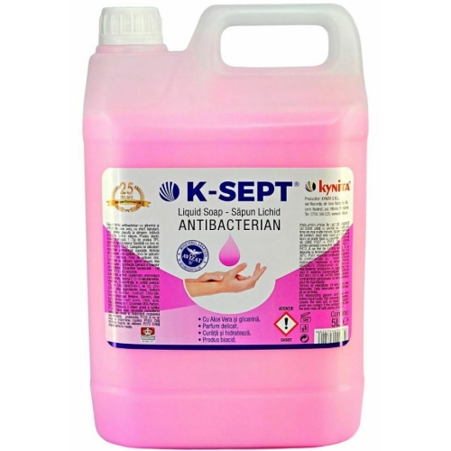 Sapun lichid atibacterian bubble gum, K-Sept, 5L