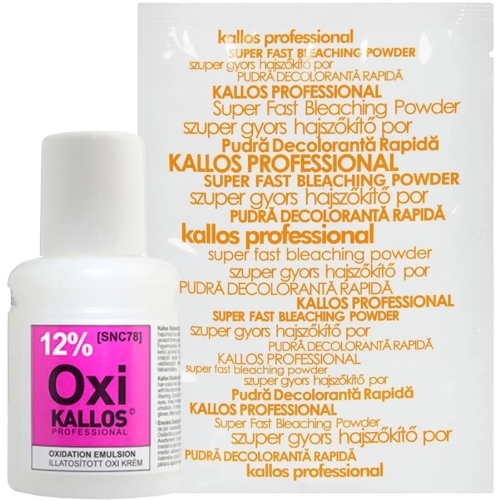 KALLOS DECOLORANT 35G+CREMA OXIDANTA 12% 60ML