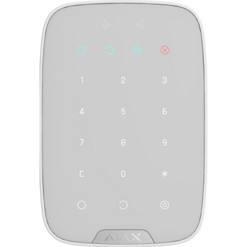 Tastatura touch wireless cu cititor carduri KeyPad Plus, alb, Ajax