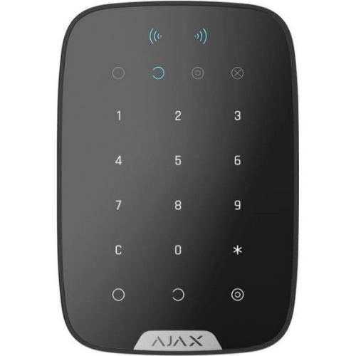 Tastatura touch wireless cu cititor carduri KeyPad Plus, negru, Ajax