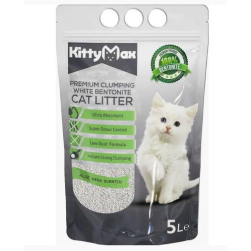 Asternut Igienic Premium Aloe Vera pentru Pisici 5 L, KittyMax