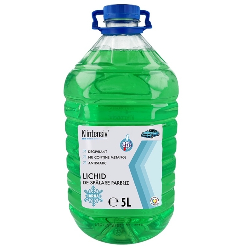 Klintensiv Lichid parbriz iarna -25 grade, 5L. Produs recomandat pentru curatarea parbrizului
