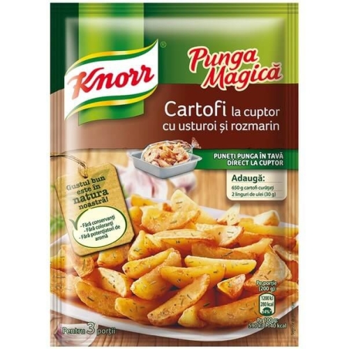 Knorr Punga Magica Condimente pentru cartofi cu usturoi si rozmarin 30g