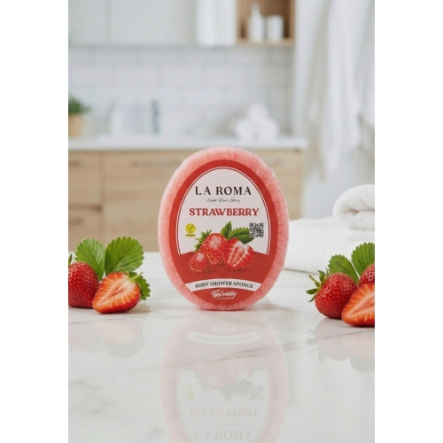 Burete cu sapun vegan, 130g, Strawberry, La Roma