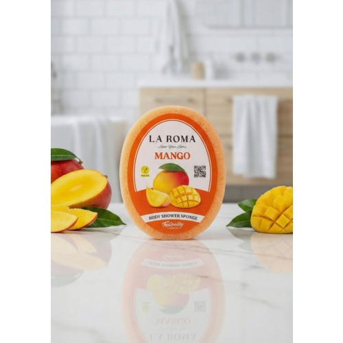 Burete cu sapun vegan, 130g, Mango, La Roma