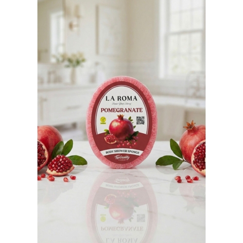 Burete cu sapun vegan, 130g, Pomegranate, La Roma