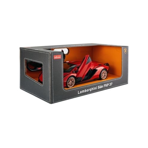 Masina cu telecomanda Lamborghini Sian rosu cu scara 1 la 14, Rastar