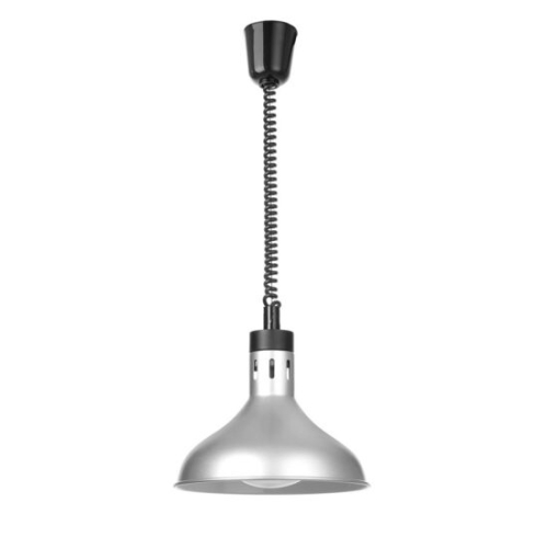 Lampa termica cu ridicare si coborare, forma de clopot, HENDI, Argintiu, 230V/250W, diam. 295x(H)207mm