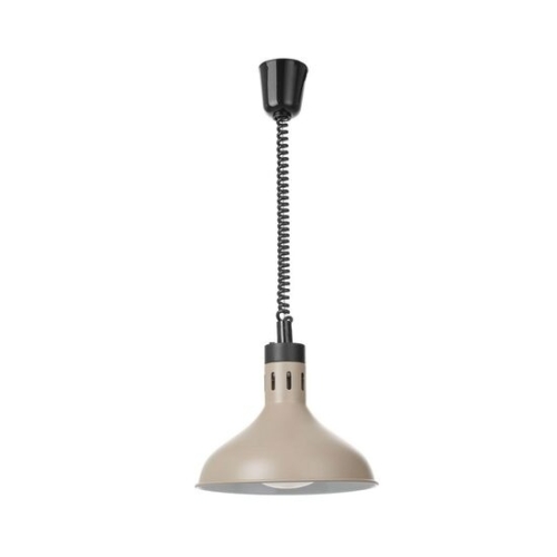 Lampa termica cu ridicare si coborare, forma de clopot, HENDI, Bej, 230V/250W, diam. ⌀295x(H)207mm