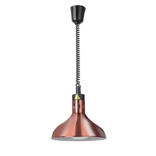 Lampa termica cu ridicare si coborare, forma de clopot, HENDI, Cupru, 230V/250W, diam. 295x(H)207mm