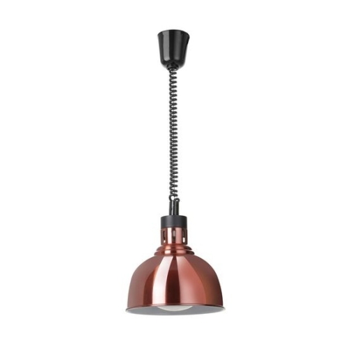 Lampa termica tip cupola, cu reglare pe inaltime, HENDI, Cupru, 230V/250W, diam. 250x(H)207mm
