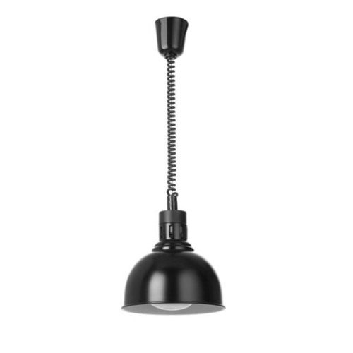 Lampa termica tip cupola, cu reglare pe inaltime, HENDI, Negru, 230V/250W, diam. 250x(H)207mm