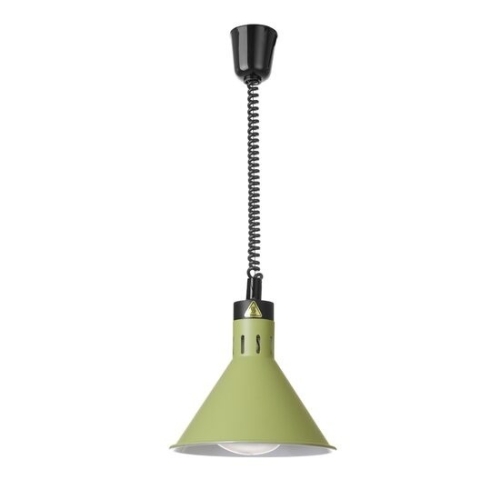 Lampa de caldura conica, HENDI, verde, diametru 275x(H)250mm