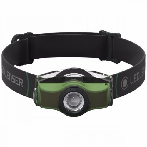 Lanterna-de-cap-200 lm-raza-luminoasa-130 m,-LEDLENSER-MH4-Verde