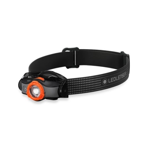 Lanterna-de-cap-Orange-reincarcabila-600 lm-raza luminoasa 200 m, LEDLENSER MH5