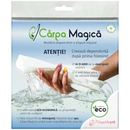 Laveta universala Carpa Magica, alba, 40 x 40 cm