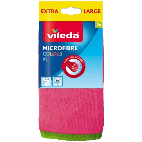 Lavete microfibra, 2 buc, Vileda - Colors XL