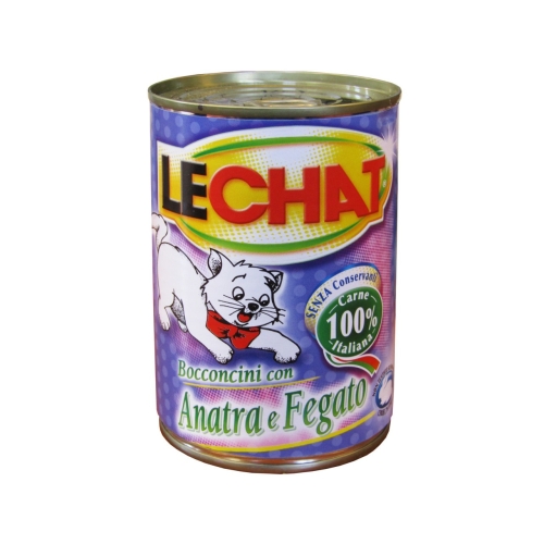 Monge Hrana Umeda Pentru Pisici, LeChat, Cu Ficat Si Rata, 400 g