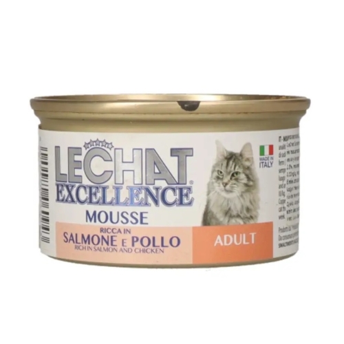 Monge Hrana Umeda Pentru Pisici, LeChat Excellence Adult, Mousse Cu Somon/Pui, 85 g