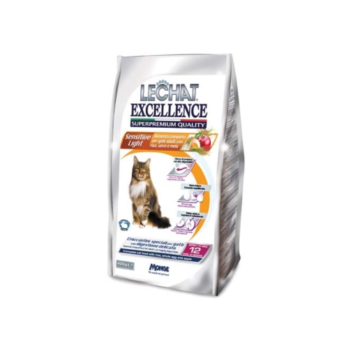 Monge Hrana Uscata Pentru Pisici, LeChat Excellence Sensitive Light, 400 g