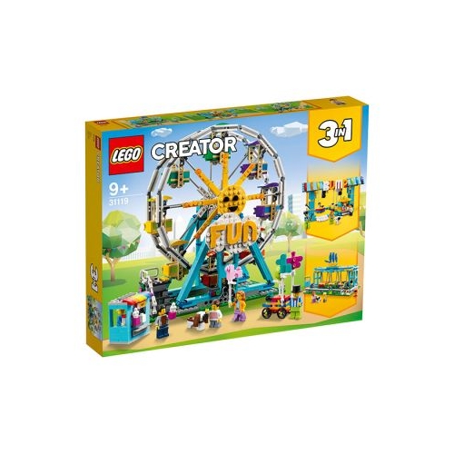 LEGO Creator 3 in 1 Roata din parcul de distractii 31119, 1002 piese