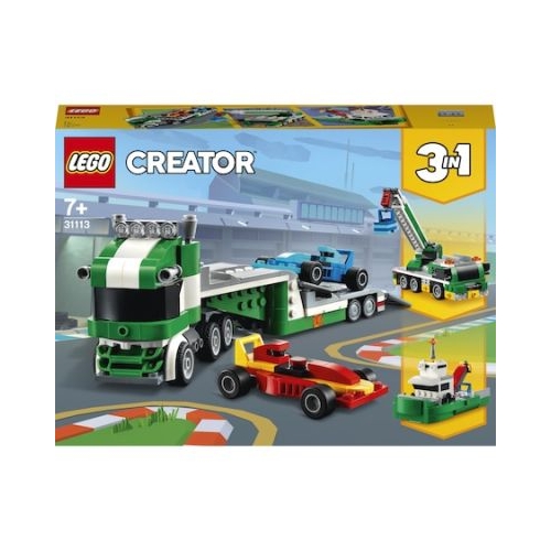 LEGO Creator 3 in 1 Transportor de masini de curse 31113, 328 piese