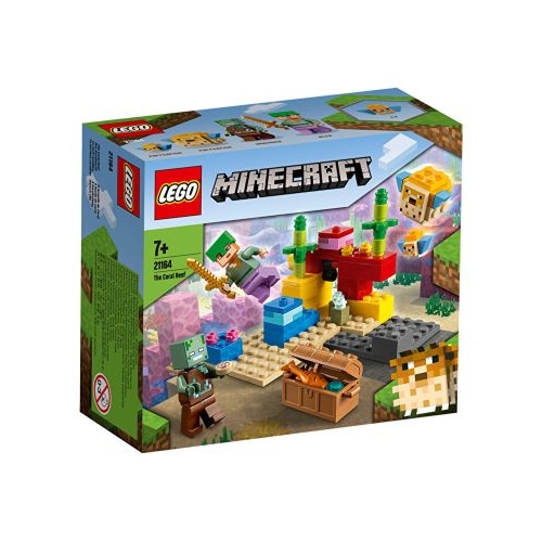 LEGO Minecraft Reciful de corali 21164, 92 piese LEGO Minecraft Lego