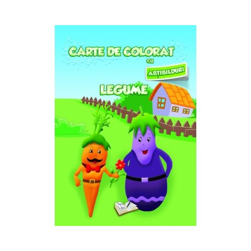 Carte de colorat cu abtibilduri. Legume, editura Ars Libri