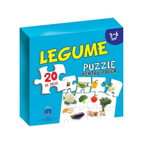 Legume. Puzzle pentru podea. 3-6 ani, editura Didactica Publishing House