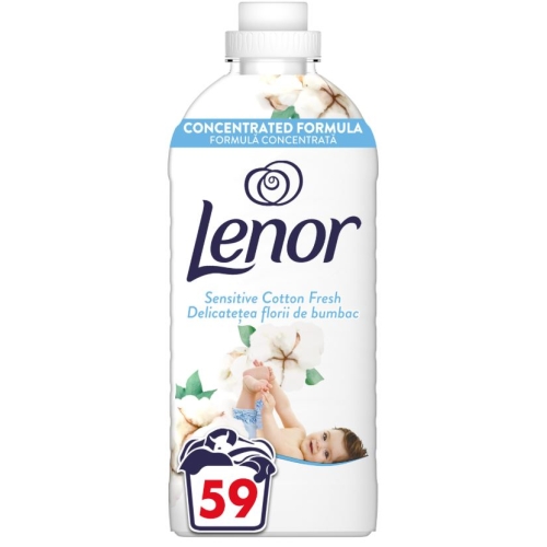 Balsam de rufe, Sensitive Cotton Fresh, 1.239L, 59 spalari, Lenor
