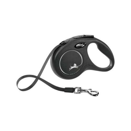 Flexi Lesa Classic, Banda, S: 5 m/15 kg, Negru, 11831