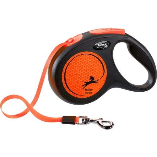 Flexi Lesa Neon, Banda, M: 5 m/25 kg, Portocaliu Neon, 209327