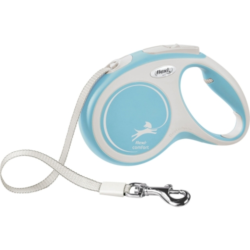 Flexi Lesa Comfort, Banda, S: 5 m/15 kg, Albastru Deschis, 213404
