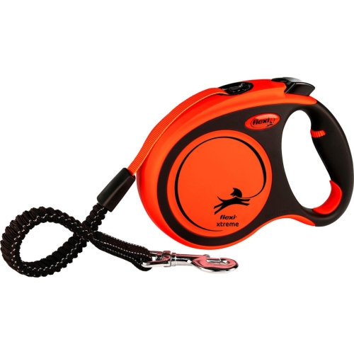 Flexi Lesa Xtreme, Banda, L: 5 m/65 kg, Negru/Portocaliu, 21437