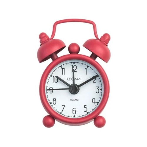 Ceas decorativ de masa, rosu/alb, Mini Tick-Tock, Legami 