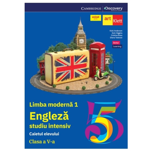 Limba engleza 1 - Studiu intensiv. Caietul elevului clasa a 5-a - Vicki Anderson Limba Engleza Clasa 5 Art Klett grupdzc