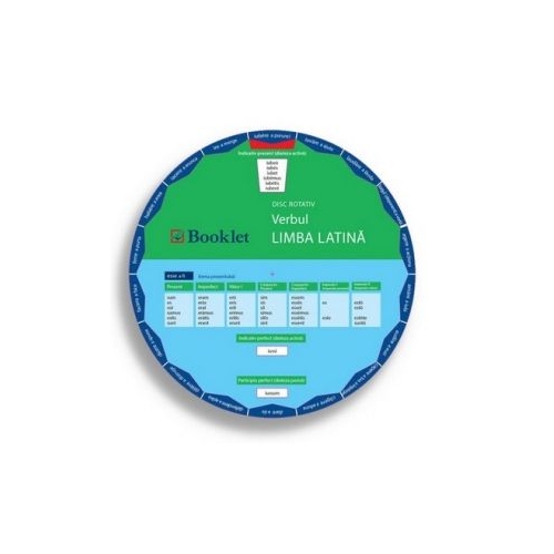Limba latina. Verbul. Disc rotativ, editura Booklet