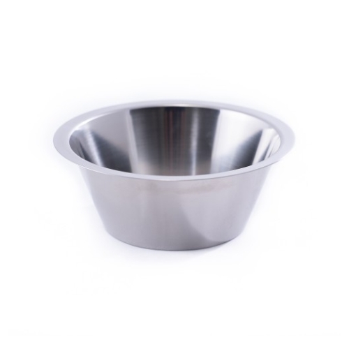 Castron conic jos, inox, capacitate 0.5 litri, diametru 150mm, inaltime 60mm