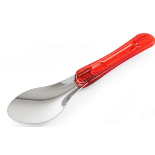 Lingura servire inghetata, 26 cm, inox, maner Tritan rosu, Hendi