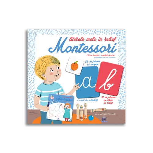 Literele mele in relief Montessori - Céline Santini, Vendula Kachel