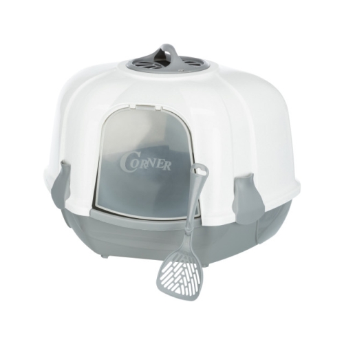 Litiera Maro, De Colt, Cu Capac Si Lopatica, 60x43x52 cm, Gri, 40356