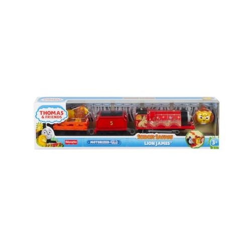 Locomotiva motorizata Sodor Safari Lion James, Thomas &amp; Friends