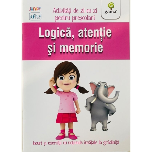 Logica, atentie si memorie - Activitati de zi cu zi pentru prescolari de 3 - 4 ani